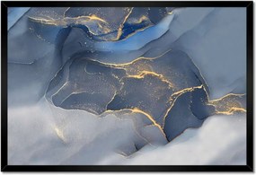 Poszter keretben 60x40 Kék márvány