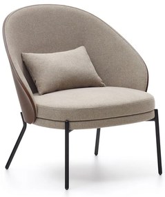 Világosbarna fotel Eamy – Kave Home