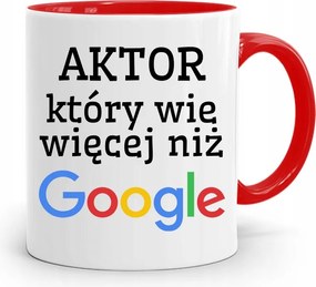 Színésznőnek Bögre Piros Születésnapi Ajándék fényképes nyomtatással