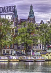 Poszter 42x59,4cm Amszterdami vízpart, Assaf Frank