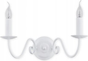 Ízléses Asti fali lámpa, kétlángú glamour nappali lámpa