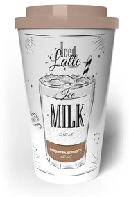 Bankett utazó bögre dupla falú COFFEE 0,5 l, Iced latte