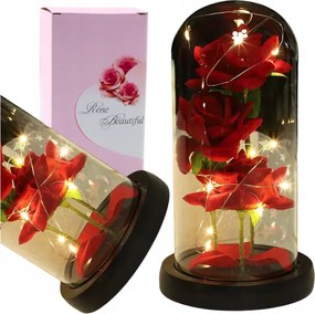 Mécses A Sírra Led Rózsa Örök Lampion Elemes Világít, Mint Egy Nagy Mécses