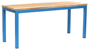 Öltöző pad 100 x 35 x 45 cm, kék - RAL 5012