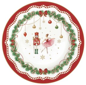 Karácsonyi porcelán desszertes tányér Magie de Noel