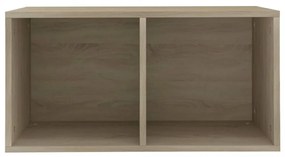 sonoma tölgy színű szerelt fa lemeztároló doboz 71 x 34 x 36 cm