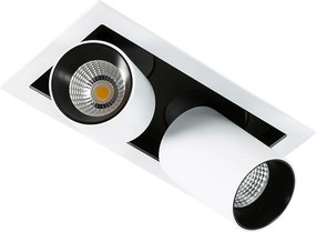 Italux modern LED süllyesztett mennyezeti lámpa mercanta fehér fekete itxgl7117-2 4000k