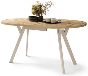 Étkezőasztal ARTUR artisan tölgy/bézs