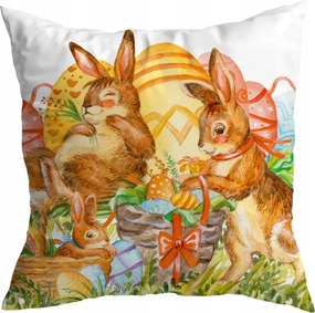 Húsvéti Díszpárnahuzat 50X50 CM Karácsonyi Nyuszi Minta 210
