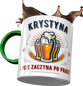 Zöld Bögre Krisztina Barátnőknek Ajándék Nyomtatott Fotóval