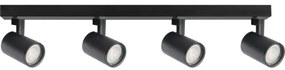 Spotlámpa LYNX 4xGU10/10W/230V fekete