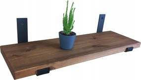 Polc vastag dió falra akasztható Loft 40cm x25cm Industrial