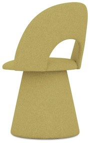 Sárga kárpitozott étkezőfotel Kalo – Makamii