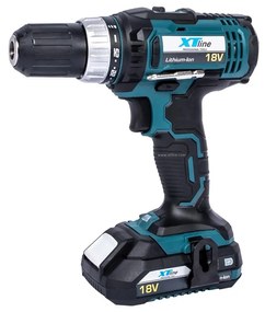 XTline Akkus fúrógép 18V és 2 akkumulátor EVE és doboza