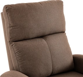 Állítható relaxációs fotel, világosbarna, NERIS