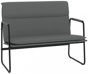 vidaXL szürke műbőr pad 100 x 64 x 80 cm