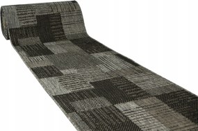 100 cm széles Sötétszürke Gumírozott Futószőnyeg Zsinóros Scandigel