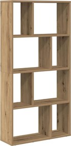 vidaXL kézműves tölgy színű szerelt fa könyvespolc 60 x 20 x 120,5 cm