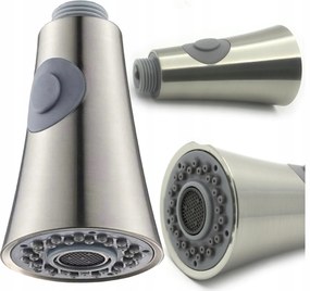 Konyhai Csaptelep Kihúzható Kifolyócsővel Inox Acél Véggel