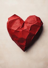 Poszter 21x29,7cm Rajzolt szív