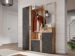 Akasztós panel Trudy (old style wood + grafit). 1048430