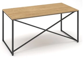 ProX asztal 158 x 80 cm, hamilton tölgy / grafit