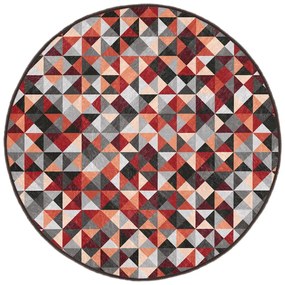 Piros-szürke mosható kerek szőnyeg ø 120 cm Ignite – Mila Home