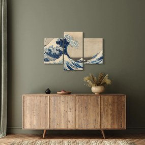Kép - Katsushika Hokusai, Under the Wave off Kanagawa, reprodukciók (90x60 cm)