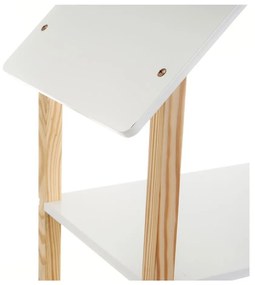 Fehér gyerek könyvespolc 79x131 cm – Casa Selección