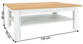 Dohányzóasztal Soleus T2. 1017093