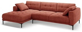 Téglavörös sarokkanapé (bal oldali-heverő résszel) Bemy – Micadoni