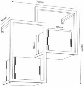 Fali virágcserép 38x35,5 cm