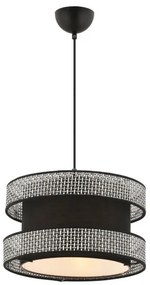 Kábeles függőlámpa HALO 1xE27/60W/230V fekete/szürke