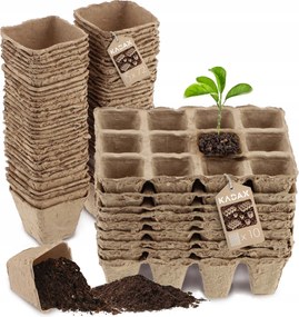 Tőzeg Kaspó 5,5cm 72db Tálcák 120db