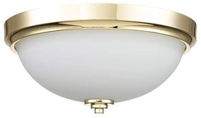 Feiss FE-MALIBU-F-BATH-PB - MALIBU fürdőszobai mennyezeti lámpa 2xE27/60W/230V IP44 aranyszínű