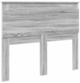 Fejtámla fejtámlával Szürke Sonoma 135 cm Faanyag