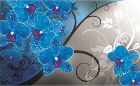 Fotótapéta Kék orchideák Elegancia Nyugalom Frissesség 300x210 +ragasztó