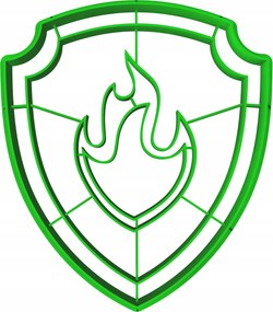 Sütemény lyukasztó forma Nagy mese Mancs Őrjárat Marshall kitűző 10cm