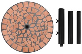 terrakotta kerek napernyő talp 12 kg