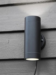 MARKSLÖJD 108169 GARDEN24 Modern Kültéri Fali Lámpa Fekete LED IP44