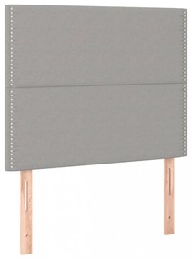 2 db világosszürke szövet fejtámla 80 x 5 x 78/88 cm
