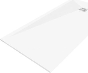 Mexen Stone+ kompozit zuhanytálca, téglalap alakú, 200 x 80 cm, fehér - 44108020