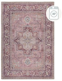 Világospiros mosható szőnyeg újrahasznosított szálkeverékből 80x150 cm Windsor – Flair Rugs