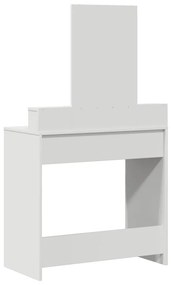 Sminktükör Fiókokkal Fehér 79x41x140 cm