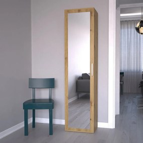 Shannan Duo tükrös szekrény, 50x180x35 cm, tölgy