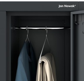 6 ajtós IGOR öltözőszekrény, 900 x 1850 x 450 mm, antracit