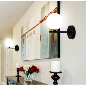 Fali lámpa KAMA 1xG9/28W/230V fekete