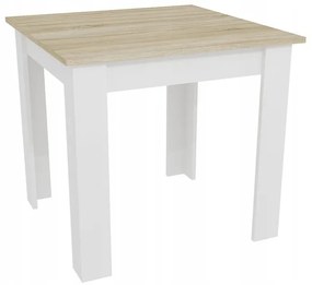 PreHouse NP asztal 80x80 Sonoma tölgy + fehér