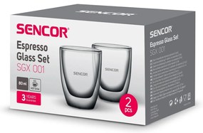 Sencor SGX 001 Thermo espresso pohár 80 ml, 2 db