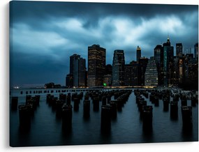 Kép - Kilátás a New York-i felhőkarcolókra (70x50 cm)